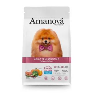 Amanova Cibo Per Cani Adulti Mini Sensitive Salmone Deluxe…