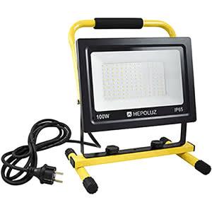 Hepoluz Led With Support 100w 6000k Floodlight Argento