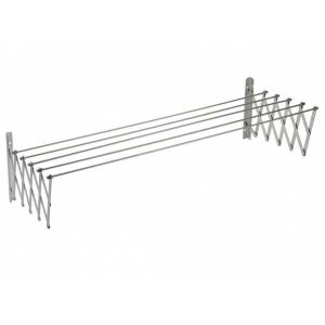 Sauvic 120 Cm Extendable Stainless Steel Clothesline Argento
