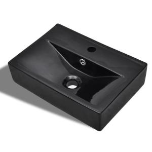 Vidaxl Rubinetto Per Lavabo Da Bagno In Ceramica/foro Tropp…