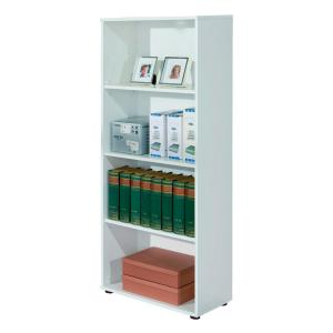 Dmora Libreria Con Quattro Ripiani Colore Bianco 60x145x30…