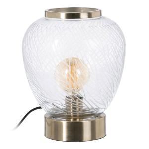 Bigbuy Home Cristallo Lampada Da Tavolo Metal 22x22x31 Cm