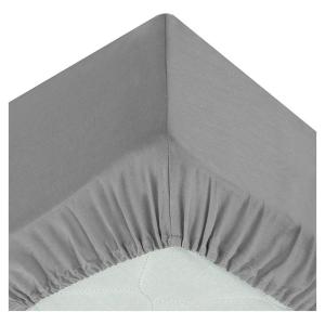Atmosphera Fitted Sheet Grigio 90x190 cm
