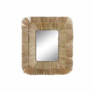 Home Decor Crystal Jute 87x6x96 Cm Wall Mirror Marrone