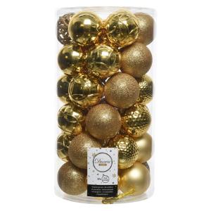 Decoris Tube 37 Decorative Balls Christmas Tree Oro