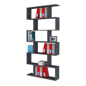 Dmora Libreria Alta A Zig Zag Con 6 Made In Italy. Scaffali…