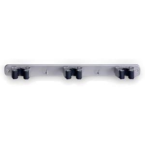 Inofix Broom Hanger 3 Hooks Argento