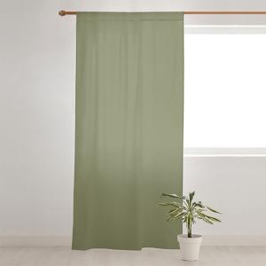 Ripshop Tenda In Lino Verde Oliva Con Orlo 140x280 Cm