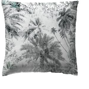 Ethere Palm Tree Cushion 80x80 Cm Grigio