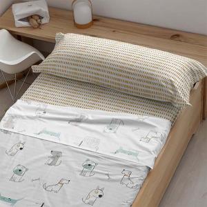 Kids & Cotton Set Di Lenzuola Piccole Huali 175x270 Cm