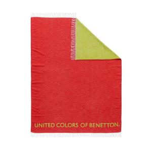 Benetton Rainbow Be 140x190 Cm Blanket Verde,Rosso