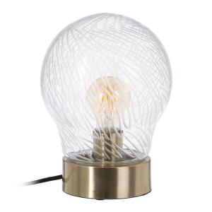 Bigbuy Home Cristallo Lampada Da Tavolo Metal 18x18x25 Cm