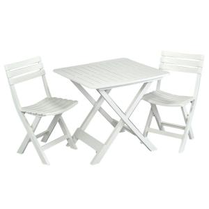 Ipae Pro Garden 75373 Table And 2 Chairs Set Argento