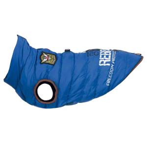 Trixie Cape With Saint-malo Harness Blu 30 cm