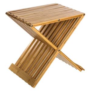 5 Five Bamboo Folding Bathroom Chair Marrone