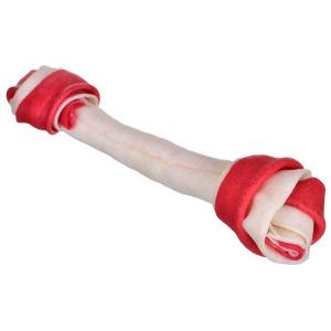 Maced Bone Tied With Bacon 21 Cm Dog Snack Rosso