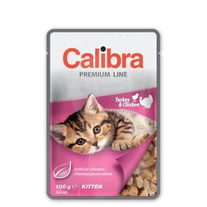 Calibra Kitten Pouch Turkey Chicken Box 24x100g Wet Cat Foo…