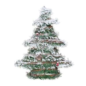 Edm Rattan Christmas Tree Led 40 Cm Verde