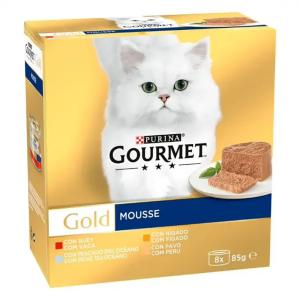 Purina Cibo Umido Per Gatti 8x85g Gourmet Gold Pack Mousse…