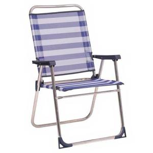Alco Fixed Aluminum Beach Chair 57x89x60 Cm Blu,Argento