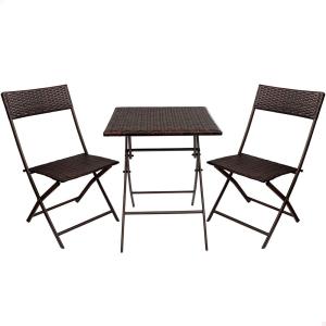 Aktive Table And 2 Chairs Set Argento
