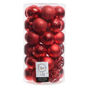 Decoris Decorative Ball 37 Units Rosso