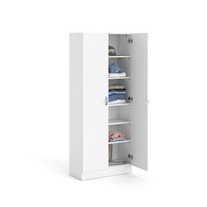 Dmora Armadio Colore Bianco Centimetro 69.2x170.4x34.6