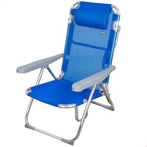 Aktive Textile 62x60x90 Cm High Beach Chair Blu