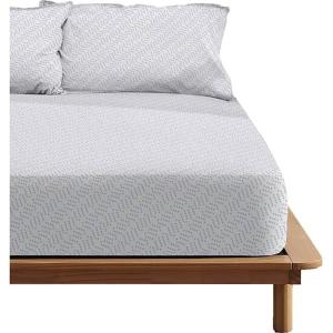 Ripshop Delhi Fitted Sheet For Bed 90x200 Cm Bianco