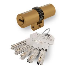 Mcm 88759 Long Cam Brass Cylinder With 5 Security Keys Oro