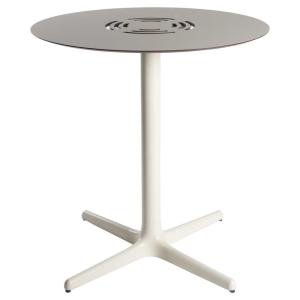 Resol Toledo Aire Rounded 70 Cm Garden Table Argento