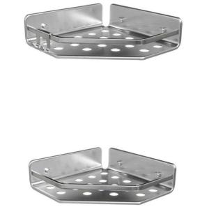 Tatay Moon 20x20x5.5 Cm Shower Corner Basket 2 Units Traspa…
