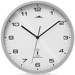 Orologio da parete automatico quarzo bianco-argento  Ø31cm