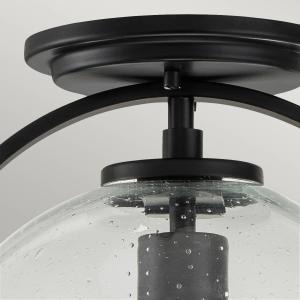 Quintiesse Plafoniera Somerset, 1 luce, nero