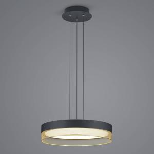 HELL Lampada a sospensione Mesh LED, Ø 45 cm, nero/oro