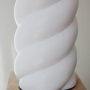 PR Home Spin lampada da tavolo Ø 35cm bianco/lino