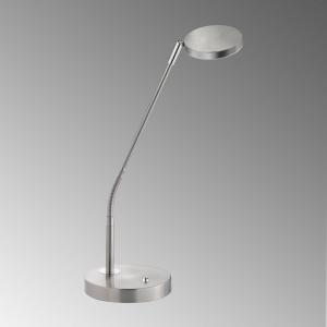 FH Lighting Lampada LED tavolo Lunia, dimming, nichel satin…