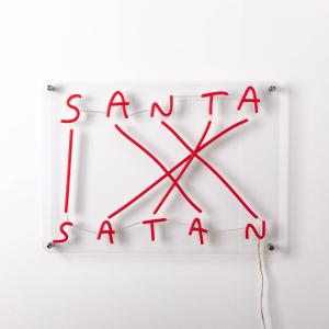 SELETTI Applique LED Santa-Satan, rosso