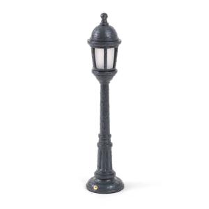 SELETTI Lampada LED esterni Street Lamp con accu, grigio