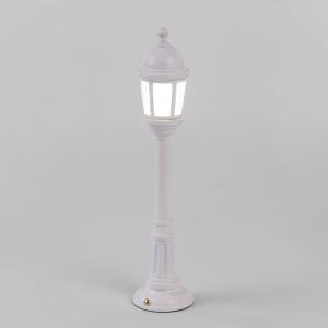 SELETTI Lampada LED esterni Street Lamp con accu, bianco