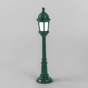 SELETTI Lampada LED esterni Street Lamp con accu, verde