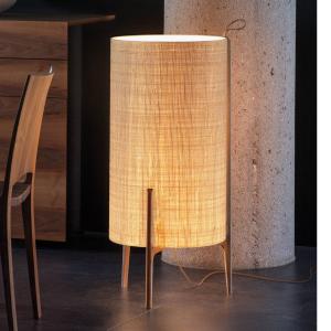 Carpyen Piantana Greta, fibre naturali/rovere, alta 90cm
