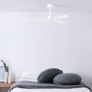 FARO BARCELONA Ventilatore Amelia, motore DC, 3 pale, bianco