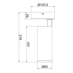 Deko-Light Spot LED soffitto Lucea con distanziatore 10W ne…