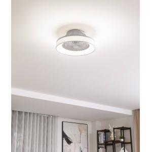 Ventilatore da soffitto Lindby LED Mace, bianco, silenzioso…