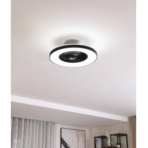 Lindby Smart LED ventilatore da soffitto Paavo, nero, silen…