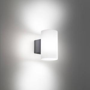 AILATI Applique LED da esterni Bianca in grigio scuro