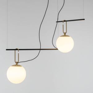 Artemide nh S3 2 sospensione di vetro, 2 luci