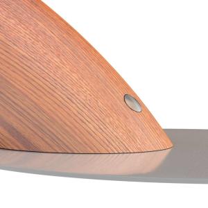 Aluminor Lampada LED da scrivania Swingo con legno, grigio