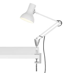 Anglepoise Type 75 Mini a pinza, bianco alpino